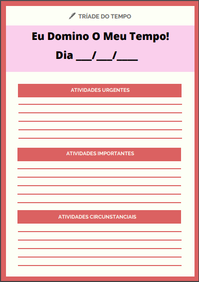 Tríade do Tempo - Como Dominar o Tempo?